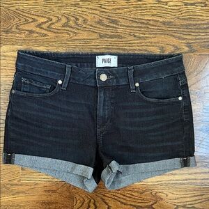 Paige Dark Denim Shorts Size 28